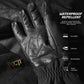 MCTi Goatskin Leather Ski Gloves Men's Waterproof Touch Screen Long Gauntlet for Snowboarding Mountaineering EXSKI