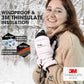 MCTi Ski Mittens Women's Snow Mitten Touch Screen Waterproof Insulated Quilted Mitts with Hidden Zipper MCTi