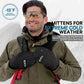 EXski Unisex 3M Insulated Microfiber Knit Cuff Mitt for Everyday Winter Wear and Alpine Skiing EXSKI