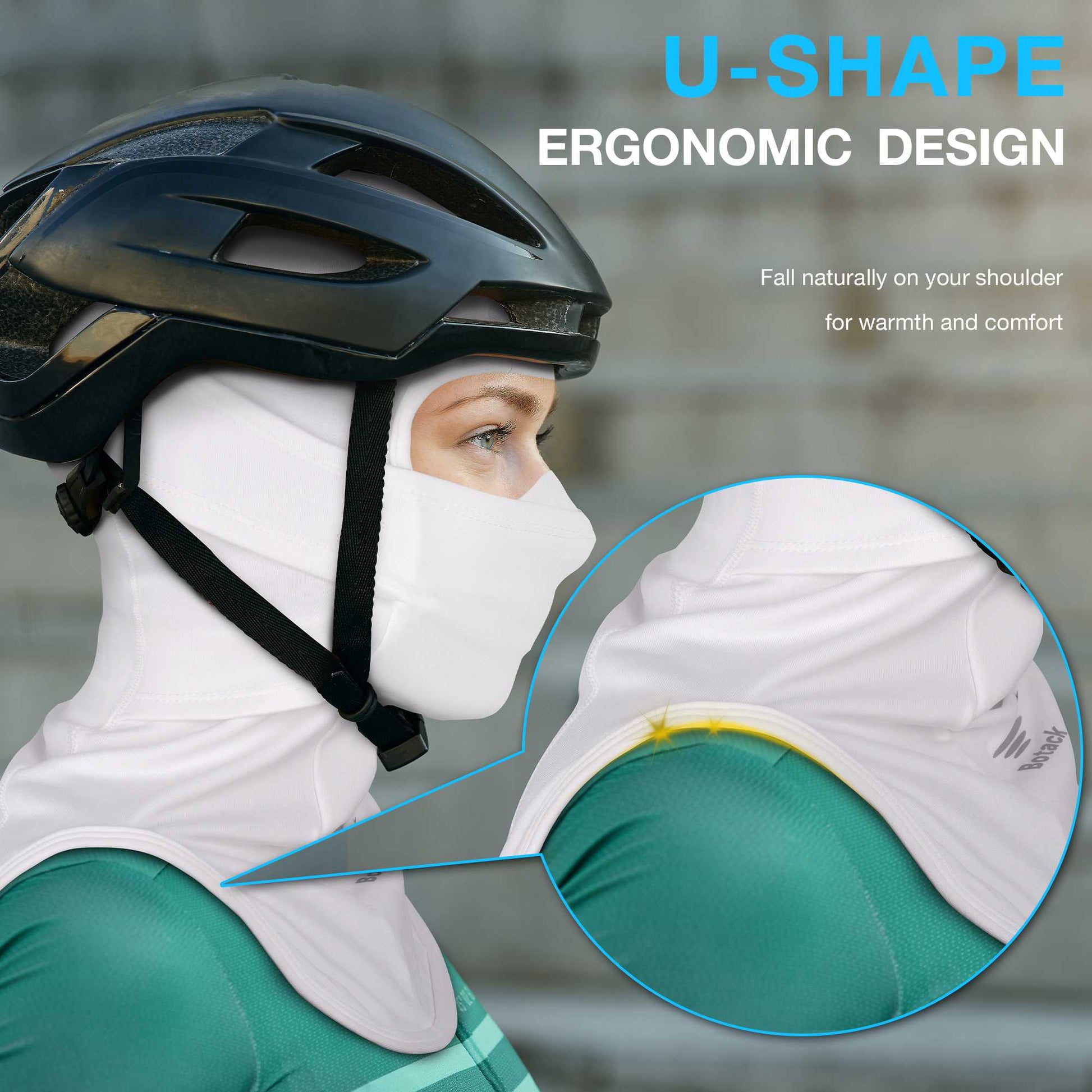 bike helmet ski mask Botack Nose-Opening Winter Balaclava