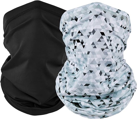EXski Neck Gaiter Face Mask, Summer Face Gaiter Cooling Breathable for Cycling Fishing Men Women EXSKI
