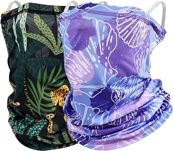 EXski Neck Gaiter Face Mask, Summer Face Gaiter Cooling Breathable for Cycling Fishing Men Women EXSKI