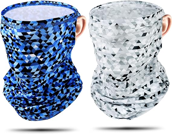EXski Neck Gaiter Face Mask, Summer Face Gaiter Cooling Breathable for Cycling Fishing Men Women EXSKI