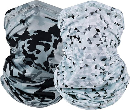 EXski Neck Gaiter Face Mask, Summer Face Gaiter Cooling Breathable for Cycling Fishing Men Women EXSKI