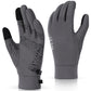 MCTi Lightweight Gloves Liners for Men Women, Touch Screen Gloves with Conductive Microfiber, Palm Silicone, for Running Driving Hiking