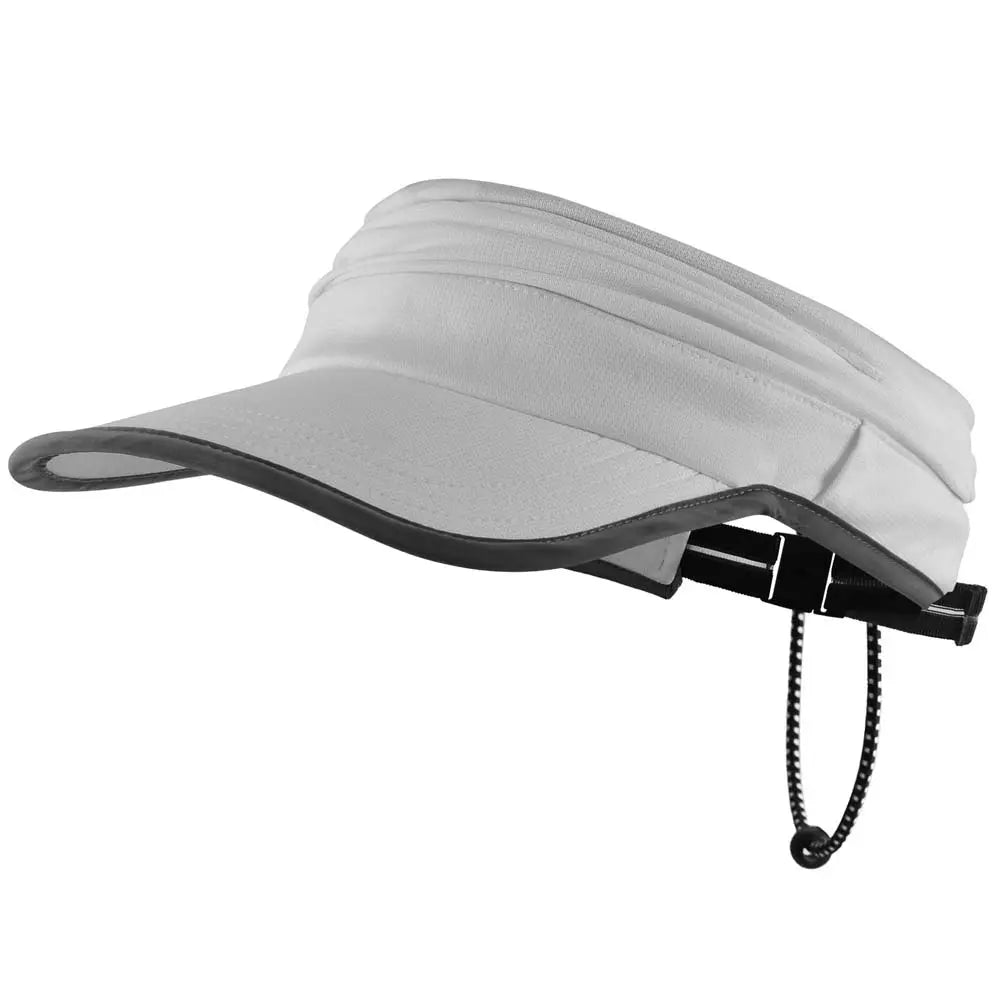 EXSKi Sports Sun Visor in Running Jogging Golf Hat for Men Women Adjustable Cap with Elastic String EXSKI