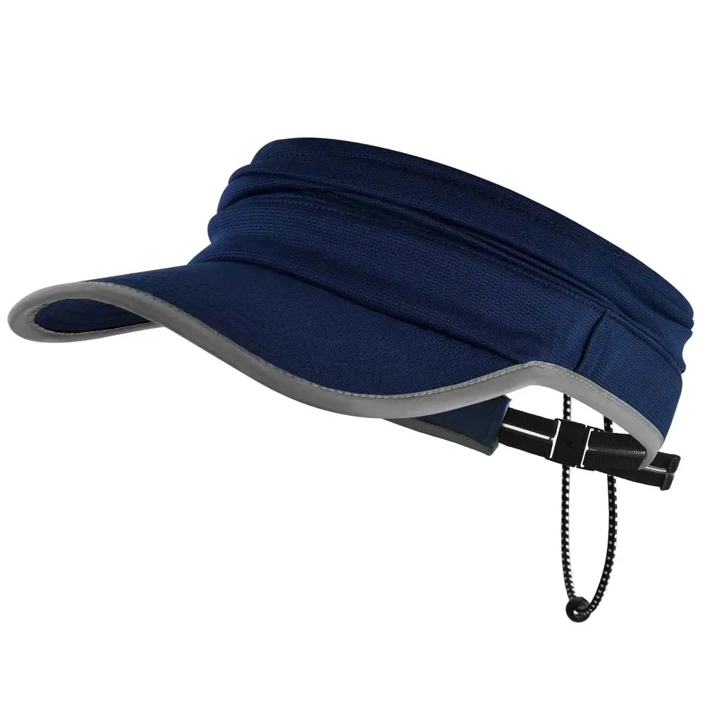 EXSKi Sports Sun Visor in Running Jogging Golf Hat for Men Women Adjustable Cap with Elastic String EXSKI