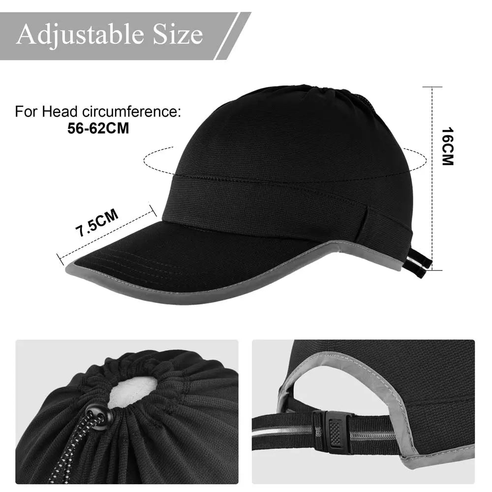 EXSKi Sports Sun Visor in Running Jogging Golf Hat for Men Women Adjustable Cap with Elastic String EXSKI