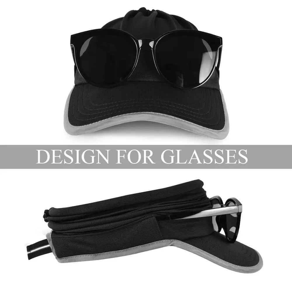 EXSKi Sports Sun Visor in Running Jogging Golf Hat for Men Women Adjustable Cap with Elastic String EXSKI