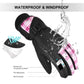 KINEED Waterproof Ski Gloves Touchscreen 3M Thinsulate Winter Warm Snow Gloves for Women Youth EXSKI