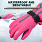 MCTi Kids Gloves Waterproof Winter Warm Snow Ski Gloves Long Cuff Fleece Lined with Reflective Strap MCTi