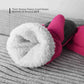 MCTi Kids Ski Mittens Waterproof Winter Ski Warm Sherpa Lined Long Cuff with String MCTi