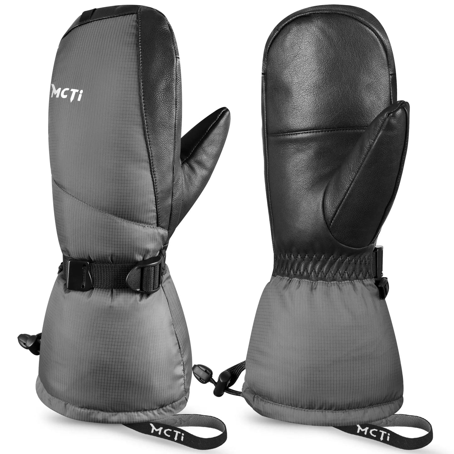 MCTi Ski Mittens Down Mittens Winter Cold Weather Waterproof Touch Screen Mitt for Men MCTi