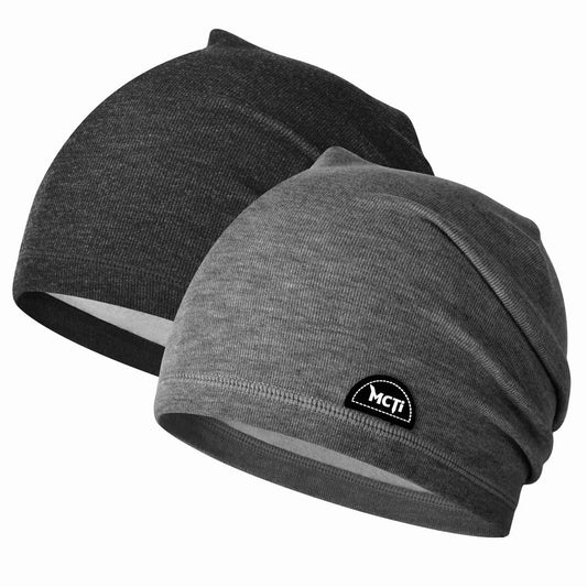 MCTi Slouchy Beanie for Men Women, Winter Warm Stretchy Skull Cap Hat Lightweight for Running Cycling MCTi