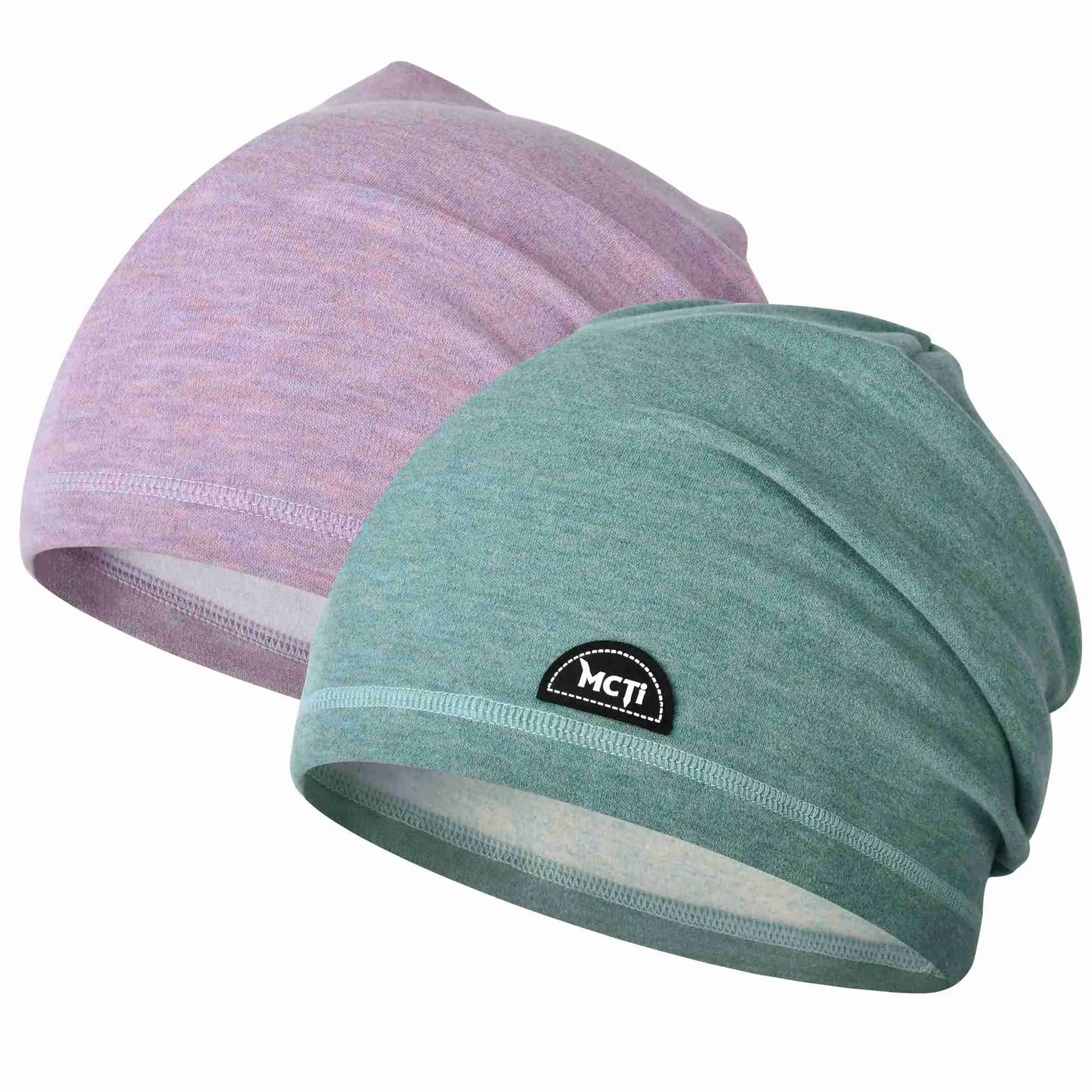 MCTi Slouchy Beanie for Men Women, Winter Warm Stretchy Skull Cap Hat Lightweight for Running Cycling MCTi