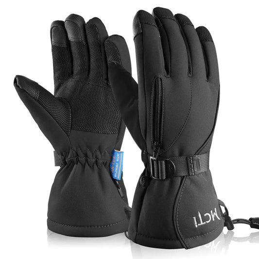MCTi Waterproof Mens Ski Gloves Winter Warm 3M Thinsulate Snowboard Snowmobile Cold Weather Gloves MCTi