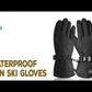 MCTi Waterproof Mens Ski Gloves Winter Warm 3M Thinsulate Snowboard Snowmobile Cold Weather Gloves