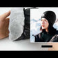 Botack Down Filled Earflap Hat Ultralight Waterproof Windproof Down Fleece Cap Warm Beanie for Skiing